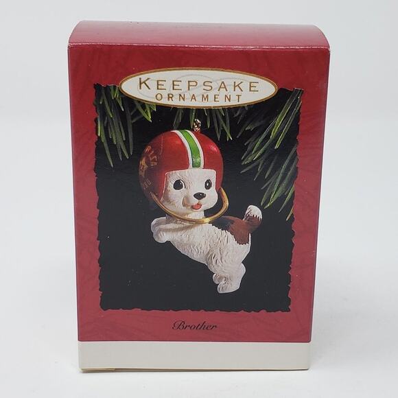 1993 Hallmark Brother Handcrafted Keepsake Christmas Holiday Ornament. - Picture 1 of 9